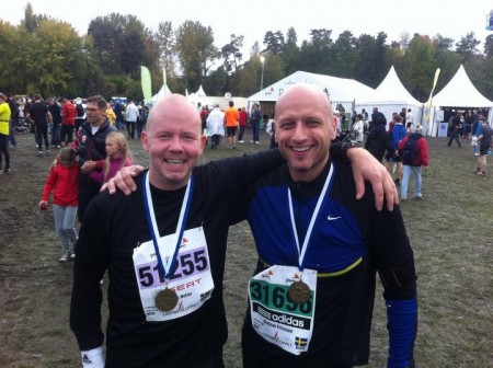 Glada efter vårat första Lidingölopp